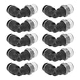 thumbnail image 1 of LHCER 10 Pcs Connecteurs Pneumatiques en Forme de L Filetage Externe Angle Droit Raccords Rapides Accessoires de Compresseur d'Air, Raccords de Tube, Raccords d'Air, 1 of 8