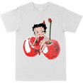 thumbnail image 2 of Betty Boop Cherries White Large T-Shirt, 2 of 4