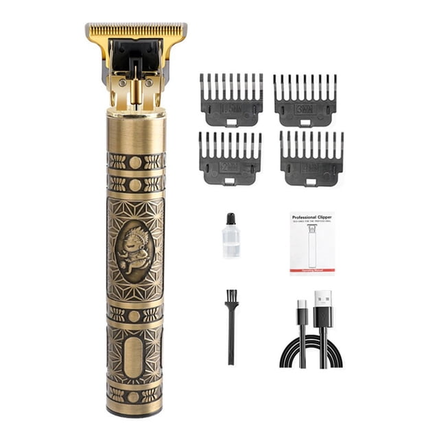 1 Set Hair Hair Clipper Zero Blade Distance Sharp Cutter Stuck Hair Delicate Pattern Retro Push Cutter Hair Shaver Cutting Machine Hair Salon Supply