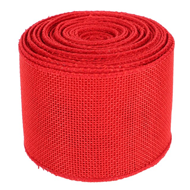 Shisuyan Ruban de Couronne Ruban de Tissage Polyester Rouge Lot de 1 35.4x2.5in