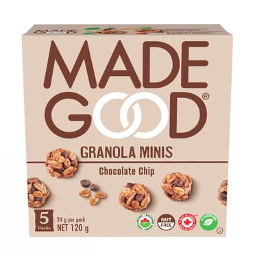 MadeGood Bouchées Granola Pépites de Chocolat 5 Sachets