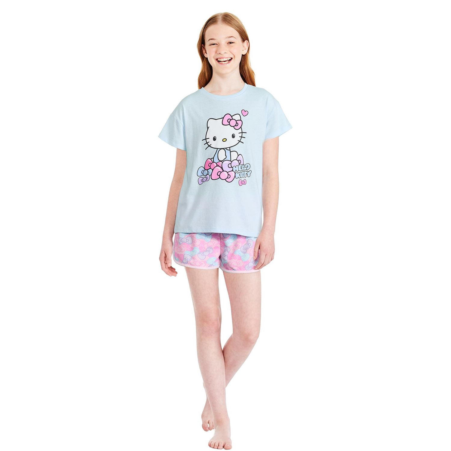 Ensemble 2 pièces avec short Hello Kitty pour filles