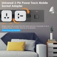 thumbnail image 2 of Amdohai Universal 3-Pin Track Sockets Power Track Socket Outlet Versatile Electric Mobile Track Socket Power Track Adapter, 2 of 8