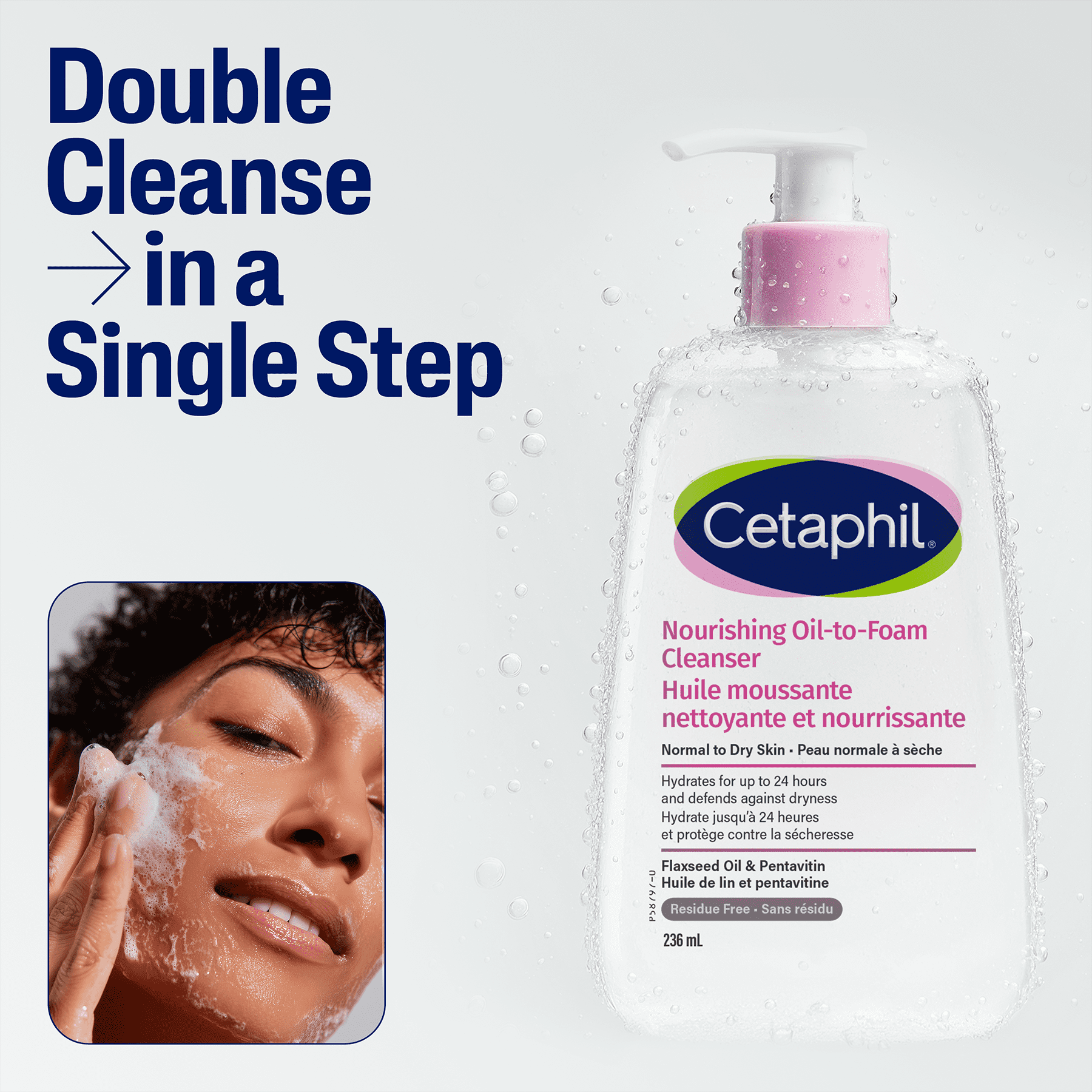 Cetaphil Nourishing Oil to Foam Cleanser