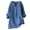 Blue, variant on Lixiuxyad Loose Button Down Blouse Tops Stand Solid Sleeve Collar Long Casual Women Shirt Women's Blouse White XXL