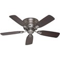 thumbnail image 1 of Hunter Fan Company 51060 Low Profile IV 42 Inch Home Ceiling Fan, Antique Pewter, 1 of 4