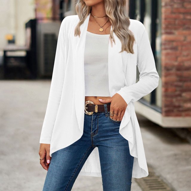 Soki Womens Cardigan Fall Spring Lightweight Jacket Summer Long Sleeve Kimono S-2XL