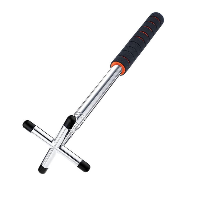 ziyahi Retractable Billiards Stick Holder with Bridge Head Replaceable Stainless Steel Pool Table Accessory Indoor Competition Crossed Silver