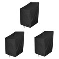 thumbnail image 4 of Baohd Chair Cover Portable Waterproof Washable Breathable PVC Coating Patio Garden Backyard Balcony Covers with Storage Bag Type 2, 4 of 9