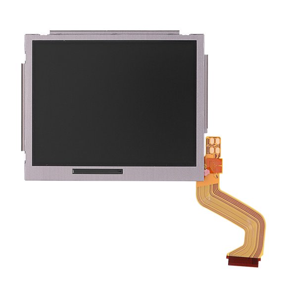 Écran LCD Supérieur pour NDSI, Écran LCD Compact Noir + Écran LCD de Remplacement Portable Argenté, Verre pour NDSI