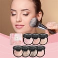 thumbnail image 3 of YoGold Poudre Fixatrice de Maquillage Marbrée Cuite, Fini Lumineux Imperméable Résistant à la Transpiration Fond de Teint Dissimulant, 24 H Sans Transfert Sans Bavure Contrôle de l'Huile Poudre Compacte Base de Maquillage 15 g Rose C, 3 of 4