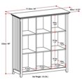 thumbnail image 4 of Simpli Home Acadian Wood Transitional 9 Cube Bookcase and Unit in Brunette Brown, 4 of 5