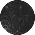 thumbnail image 1 of Ahgly Company Tapis Rond Lavable en Machine Intérieur Transitionnel Noir Nuit, 8 Pieds Rond, 1 of 7