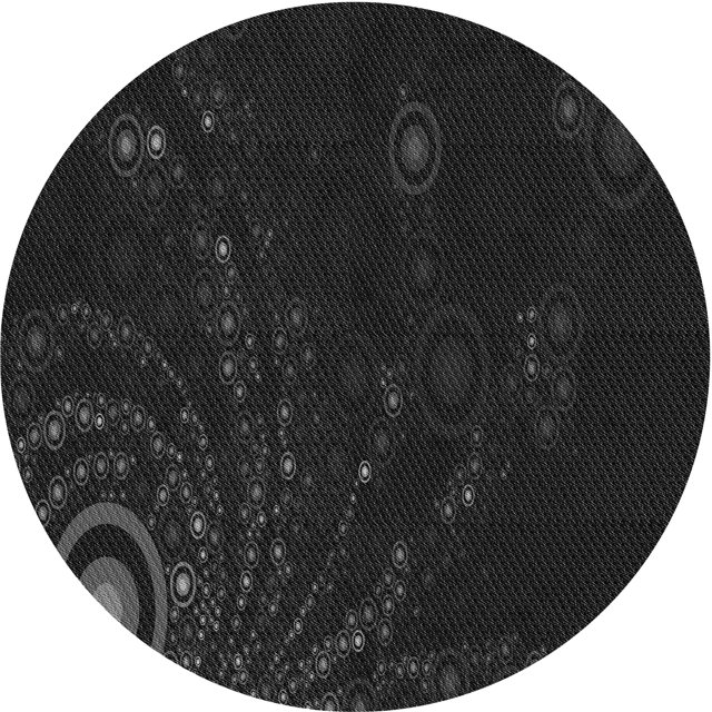 Ahgly Company Tapis Rond Lavable en Machine Intérieur Transitionnel Noir Nuit, 8 Pieds Rond
