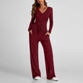 thumbnail image 1 of Soki Women's 2 Piece Sets Fall Outfits Long Sleeve Wide Leg Tracksuits Casual Lounge Set Matching Sets, 1 of 8
