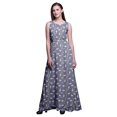 thumbnail image 1 of Bimba Robe Longue Imprimée pour Femmes avec Oiseaux, Débardeur Maxi, Tenue de Villégiature, Robe de Soirée - Petit, 1 of 5