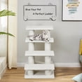 thumbnail image 4 of Gymax 24'' 4-Step Pet Stairs Carpeted Ladder Ramp 8 Scratching Post Cat Tree Climber, 4 of 10