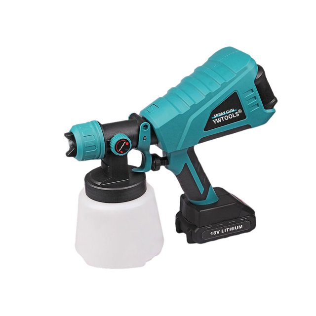 Wweixi Pulvérisateur de Peinture Sans Fil 18V Brosse à Air Électrique Réparation de Voiture Réglable 1000ml Grande Capacité Machine de Pulvérisation Rechargeable