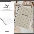 thumbnail image 4 of Binder Notebook Shell Plastic B5 Scrapbook Shell Plastic Binder Folder Loose-leaf Notebook Shell, 4 of 7