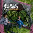 thumbnail image 4 of CLAM Quick-Set Traveler 6x6 Foot Portable 4 Sided Canopy Shelter, Plum, 4 of 9