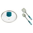 thumbnail image 3 of Tia Mowry 10 Piece Ceramic Nonstick Cookware Set, Teal, 3 of 9