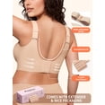 thumbnail image 3 of PoseFree Jelly Bra for Women Seamless Wireless Bra Soft Comfort Full Coverage Supportive Bras, Nude L, 3 of 7