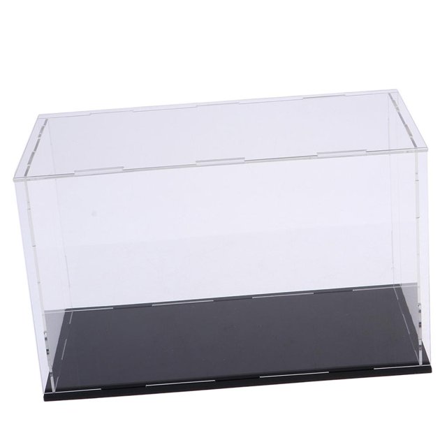 lionlar Clear Acrylic Display Case Box 35x18x13cm Perspex for Mini Doll Figures