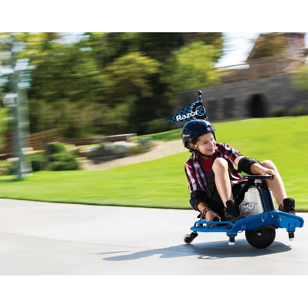 Razor Crazy Cart Electric Ride-On for Kids, Age 9+, 12 Mph, 40-Min