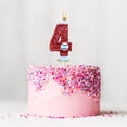 thumbnail image 1 of Baseball Glitter Birthday Cake Candle, Number Topper Decor for Sports Themed Party, 1 of 4