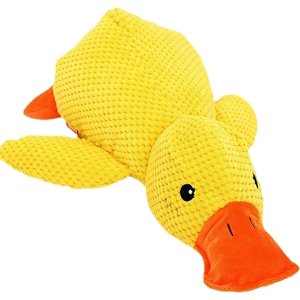 Mellow Dog Calming Duck, The Mellow Dog Duck, Calming Duck Dog Toy, The Mellow Dog Calming Pillow, The Mellow Dog Calming Duck Dog Toy, Dog Duck Toy with Quacking Sound For Indoor Dog (Yellow)