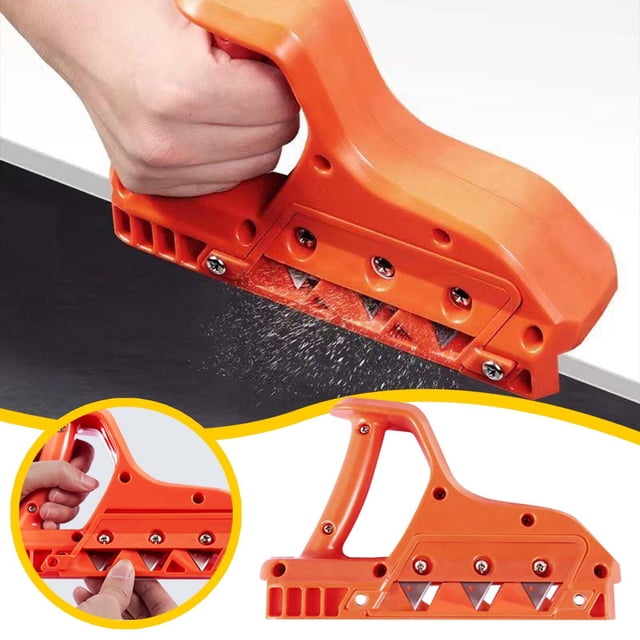 Woodworking Tools Gypsum Board Planer for Drywall Quick Cutting 45° Precision Shaping with 10 Replacement – Gypsum Board Drywall Planer for Accurate Cuts and Finishing