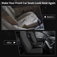 thumbnail image 3 of Front Car Seat Covers Compatible with 1998-2003 Ford Ranger, Front High Back 60/40 Split Bench Seat Covers, Car Seat Cover with Molded Headrests Opening Center Console and Foam Seat Cushion, 3 of 6