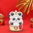 thumbnail image 1 of 2024 New Year Panda Figurine Table Ornament Resin Material for Desktop Decor C, 1 of 8