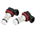 thumbnail image 3 of DRL Bulb, 100W 2 Pcs Energy Saving White Light Eco Friendly Bright Vibration Resistant LED Fog Light Bulbs  For Car, 3 of 8