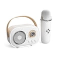 thumbnail image 4 of Oefntac Mini Machine de Karaoké Machine de Karaoké pour Enfants et Adultes Mignonne Karaoké avec Ensemble de Microphone Haut-Parleur Bluetooth Portable avec Microphone Style Portatif pour, 4 of 7