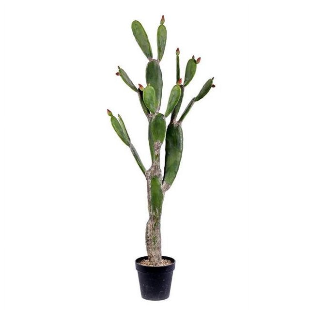 Vickerman FE191457 57 in. Green Potted Cactus Plastic Planter Pot