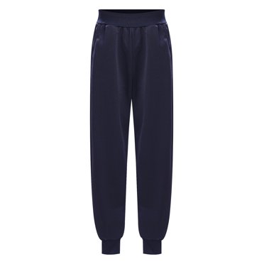 Jhaoyu Kids Boys Jogger Pants Elastic Waistband Solid Color Sweatpants with Pockets Navy Blue 110