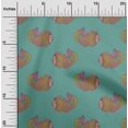 thumbnail image 1 of oneOone Tissu Popeline de Coton Bloc de Poisson Tissu de Décoration Imprimé BTY 42 Pouces de Large, 1 of 4