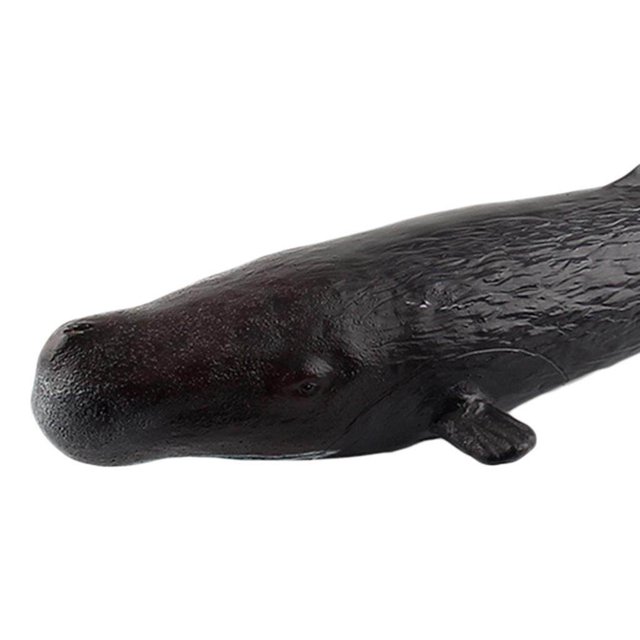 VONKY Realistic Whale Animal Model Education Soft Figure Kids Toy Sperm Whale