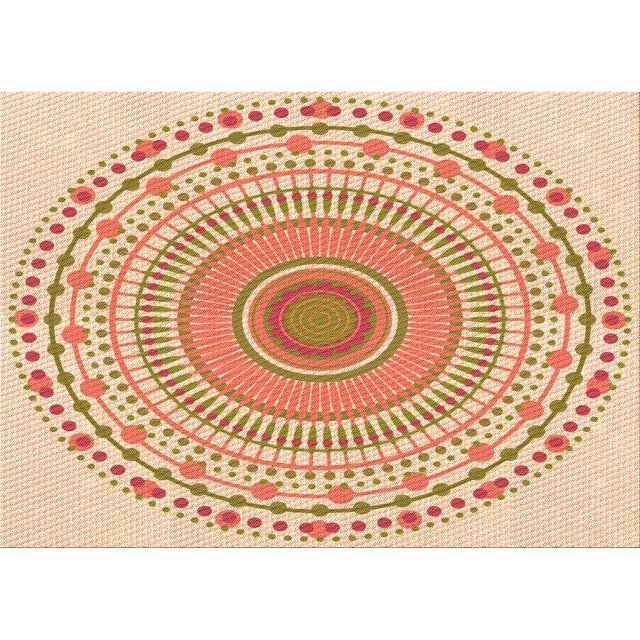 Ahgly Tapis Rectangulaire Lavable en Machine Intérieur Transitionnel Kaki Or, 7 Pieds x 9 Pieds