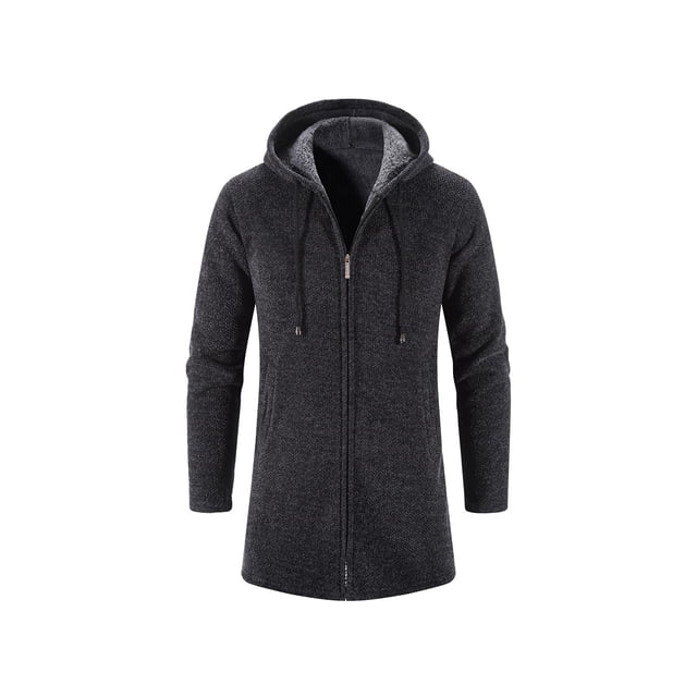 CEHVOM Cardigan à Capuche en Tricot pour Homme, Nouvelle Collection Automne, Long, Décontracté, Coloré