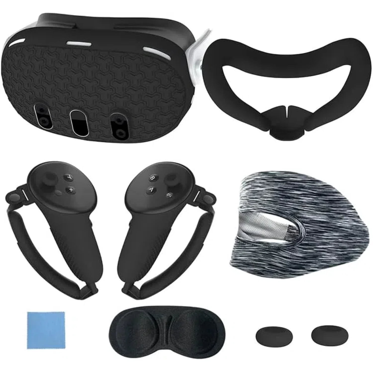 VR Accessories Set For Meta Quest 3, Includes 7 Pcs: Protective