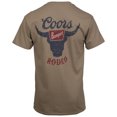 thumbnail image 3 of Coors Banquet Rodeo Logo Distressed Front and Back Tan T-Shirt-Small, 3 of 4