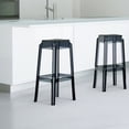 thumbnail image 2 of Compamia Fox Tabouret de Bar de Patio en Polycarbonate de 30 Pouces en Gris Transparent, 2 of 4