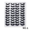 thumbnail image 1 of False Eyelashes Faux Mink Lashes 20 Pairs Long Dramatic Fluffy Volume Natural Fake Eyelashes Value Pack MC-1, 1 of 5