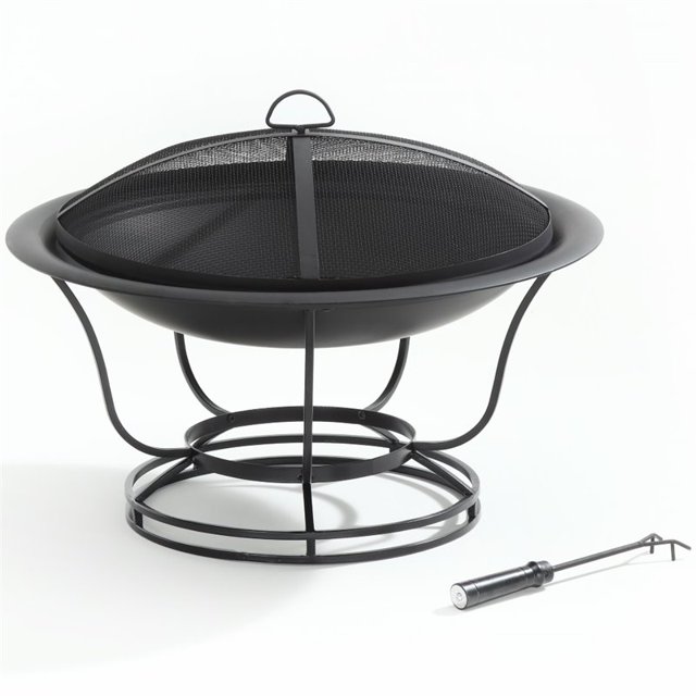 Crosley Bol de Foyer de Patio Buckner, Noir