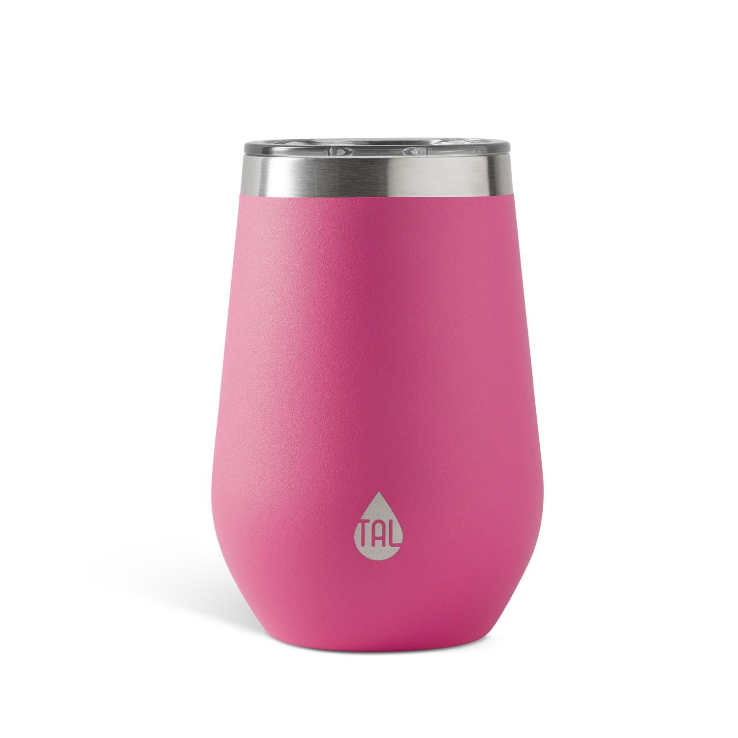 TAL Stainless Steel Wine Tumbler 12oz, Pink
