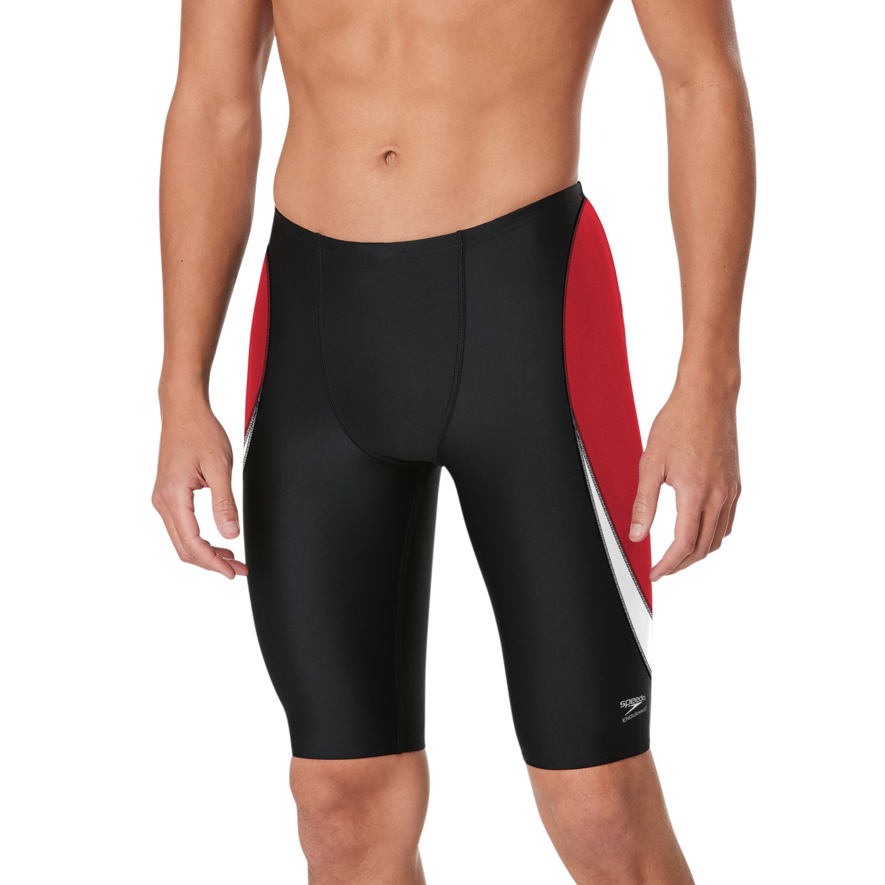 Speedo Hommes Adultes Edge Splice Jammer - Équipe Noir/rouge, Taille : 26