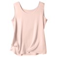 thumbnail image 4 of Women's Pure Color Silk Strap Tank Top With Round Neck, 4 of 4