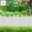 White-WH, variant on Garden Border Fence Plastic Decorative Yard Edging for Flower Bed, Lawn, Path, Patio Protection